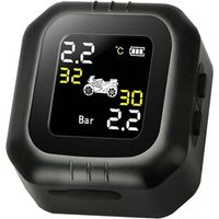 Moniteur de Pression pour Pneus de Moto TPMS Sans Fil Haute Précision avec Alarme Automatique