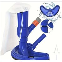 Aspirateur de piscine, aspirateur de piscine, aspirateur de sol, aspirateur de fond de piscine, kit de nettoyage de piscine pour bassins profonds, spas et bains à remous