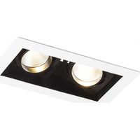 Faretto BONDY II da incasso bianco 230V LED 2x7W 24° 3000K