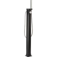 Douche solaire droite PVC noir 9 L – Réservoir 9 L – Hauteur 109 cm – Tuyau inox – Mitigeur multi-positions – Blue Bay