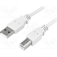 LogiLink CU0008 - 3m USB 2.0 2X Male Kabel, grau