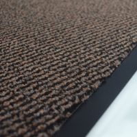 Décoweb – Tapis paillasson absorbant pour entrée – Marron – 80 x 120 cm – Semelle PVC – Usage intérieur et extérieur