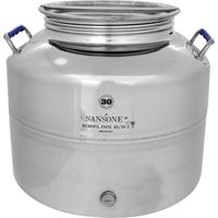 Bidon en acier inoxydable Bidon pour l'huile 30 litres Modèle Sansone Europa