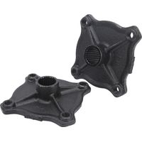 Jeffergarden Moyeu d'essieu de Voiture, 2 Pièces 23 Cannelures de Dents 4 Moyeu D'essieu Arrière de Roue à Goujons Adapté replacement pour 110CC 150CC Quad Bike ATV Dune Go Kart