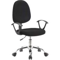 Silla de oficina negra 62x44x94 cm