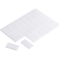 TRU COMPONENTS 1564000 Doppelseitige Klebepads Weiß (L x B) 25 mm x 13 mm 24 St.