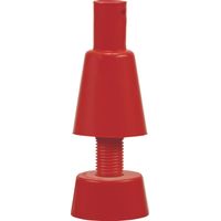 Cappello di fissaggio a cono guida, ad esempio per il fissaggio di luci, PVC rosso traffico