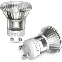 2er-Pack 35-W-GU10-Halogenlampen, Mini-GU10-Halogenlampe (35 W) für Lavaleuchten, dimmbar, 360 lm, 50 mm