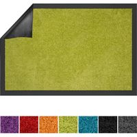 Tapis de Porte Paillasson d'entrée Use&Wash Vert citron 200 x 200 cm