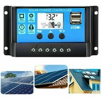 REGOLATORE DI CARICA PANNELLO SOLARE CONTROLLER 12V/24V 10A BARCA CAMPER AUTO