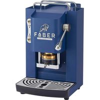 Cafetera faber pro deluxe cromada azul marino