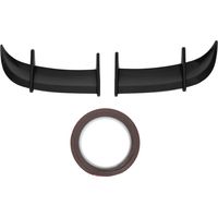Becquet de coffre arrière de voiture en Fiber de carbone, 2 pièces, Style AK, réduction de la pression du vent, aileron de couvercle adapté aux modèles MK6