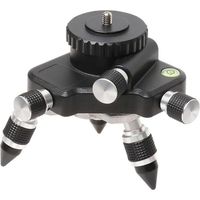 Adaptateur de niveau laser – Base rotative à 360° pour connecteur de trépied de niveau laser de ligne, base de trépied pivotante pour adaptateur de niveau de 6,35 mm et 5/8"