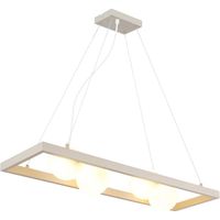 Pendelleuchte Hängeleuchte Deckenleuchte Metall sandfarben matt opal L 150 cm