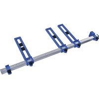 IQ-Tools Bohrlehre Set mit Verlängerung - Präzisions-Bohrschablone für Griffe und Knöpfe, 1400mm, Aluminium eloxiert