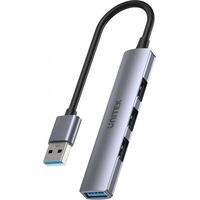 Unitek hub usb-a 1xusb-a 5 gbps, 3xusb-a 2.0 alu