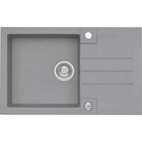 Alveus Rock - Lavello in granito 78x48 cm, con comando dello scarico, concrete 1122745
