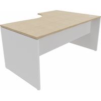 Bureau compact individuel pieds panneaux Serenity
