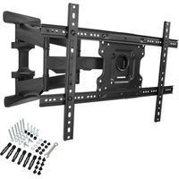 Support mural orientable pour TV 114-177 cm K600 – Charge max 45 kg – Inclinaison +5 à -8° – Rotation 120° – Usinage laser précis – Ergosolid