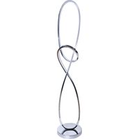 Barcelona Led – Lampe sur pied dimmable 25W – Éclairage blanc chaud 3000K – Puces LED SMD2835 – Design futuriste chromé – Ø230mm x 1190mm