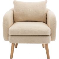 Canapé Modern simple fauteuil à dossier rembourré Teddy Beige 71.00x72.00x71.00 ZIPSOFA