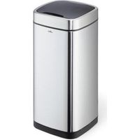DURABLE Cubo de basura NO TOUCH 35L 35l H690mm VA/Ku. plata metálico - 342323