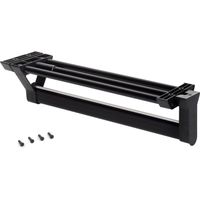 Emuca – Porte-vêtements extractible pour armoire – Aluminium noir – Longueur 350 mm – Profondeur minimale 430 mm – Accès facile aux cintres