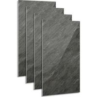 Randaco Panneaux muraux 120×60 cm gris pierre composite – Lot de 16 étanche