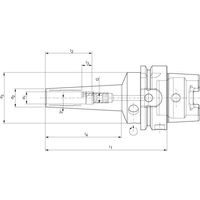 Mandrin porte-outils HPH 3° DIN69893A HSK-A63 12mm WTE 1 PCS