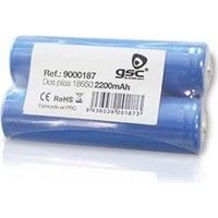Pack 2 unidades pila Recargable 18650 2200mAh GSC
