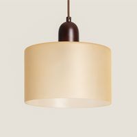 Pendelleuchte aus Metall und Glas Aiko Beige ø25 cm