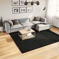 vidaXL Tapis OVIEDO à poils courts noir 240x240 cm