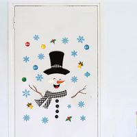 stickers Dcoratifs De Nol - Smile Stickers De Porte Nol D'hiver Stickers De Fentre Amovibles Stickers De Porte Stickers De Porte En Verre De Saiso