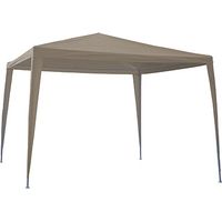 TONNELLE EN ACIER TAUPE - 3X3 M