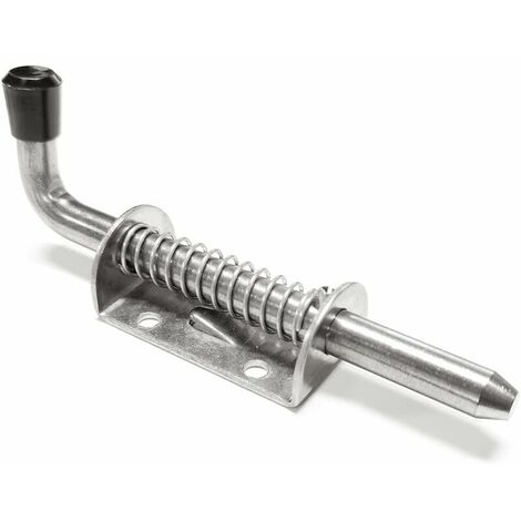 Pin Locking 304 Stainless Steel Cylinder Spring Loaded Latch with Handle for All Kinds of Doors Windows Garages, 128mm