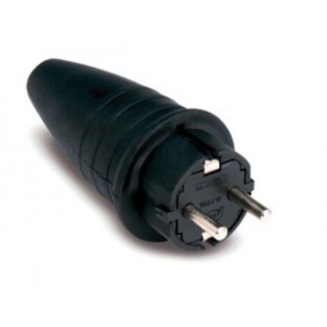 PIN MASCHIO TT 16A 250V GOMMA NERA