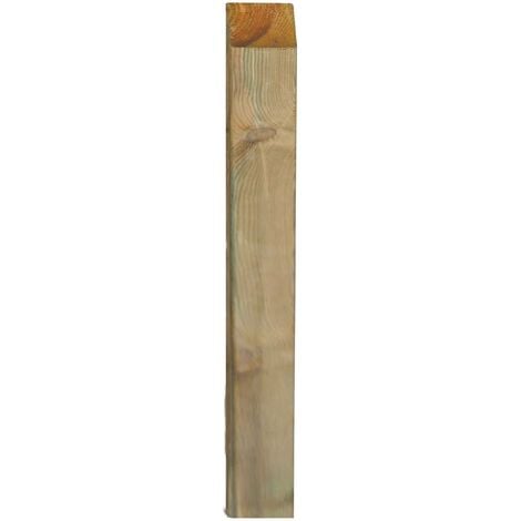 Poteau carre' en bois de pin impre'gne' cm 9x9x300 Poteau carre' pour jardin exte'rieur