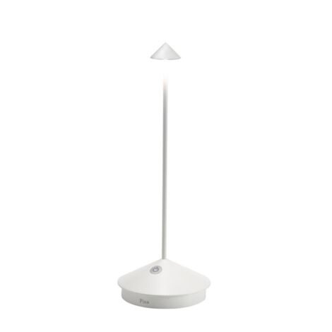 Pina Pro Lampe de table LED Blanche rechargeable et dimmable sans fil Zafferano 2200-2700-3000K