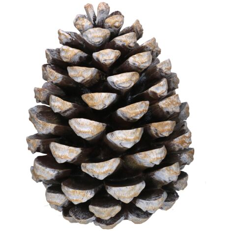 Piña resina marrón cm27,5x27,5h35,5