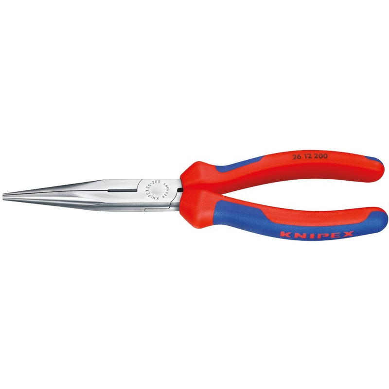 Pince Demi Ronde Becs Longs Knipex Droits 26 12 200 Sb