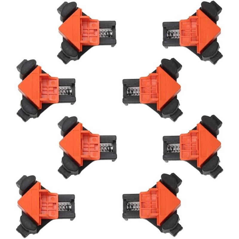 Pince à angle 90 degrés pour le travail du bois, 8 pinces à angle pivotant réglables en ABSPince à angle droit pour le travail du bois pour le