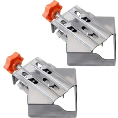 Pince à angle de 90 degrés en acier inoxydable en deux parties, pince modulaire avec mâchoires rotatives réglables, adaptée au travail du bois, à l'ingénierie et à la fabrication de cadres.