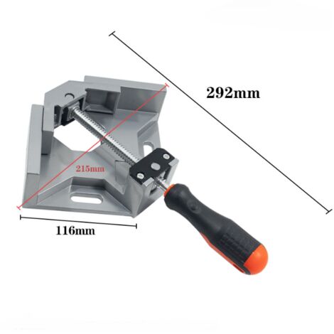 Pince à angle droit 90°, pince de fixation rapide multifonctionnelle, positionneur de soudage pour aquarium, verre, travail du bois, cadre photo, bloc de positionnement à angle droit