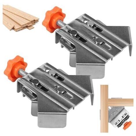 Pince à angle droit Pince d'angle à angle droit de 90 degrés avec mâchoire pivotante réglable en acier inoxydable pour le travail du bois, outils en bois pour charpentier, soudage, encadrement d