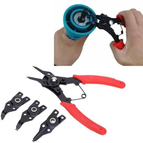 Pince à anneau élastique Multifonction 4 en 1 - Acier à haute teneur en carbone - 150 mm