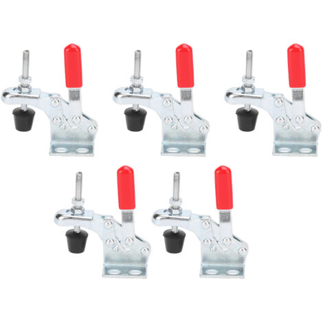 Pince à bascule à dégagement rapide, fixation verticale, outil de maintien de travail, Force de serrage de 30kg, 5 pièces