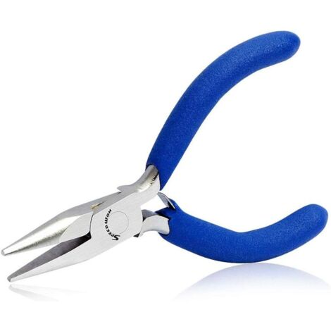 Pince à bec de 7,6 cm pour la fabrication de bijoux Mini pince de précision à bec long Pince plate et fine à mâchoires plates Outil à main professionnel Pince Pour travaux manuels