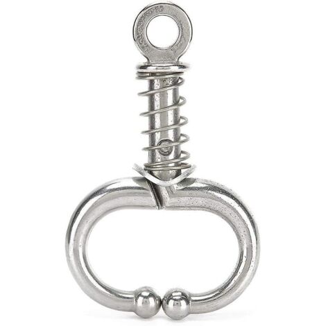 Pince à bec de taureau, pince à bec de taureau à ressort, anneau de bec de taureau, accessoires pour équipement animalier (argent)