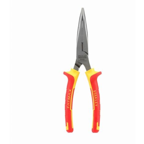 Pince à bec demi-rond long coudé isolée 1000V STANLEY 200 mm - 0-84-008