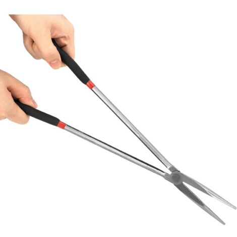 Pince à bec extra long droite 400 mm, acier de haute qualité, poignées antidérapantes, pince multifonction